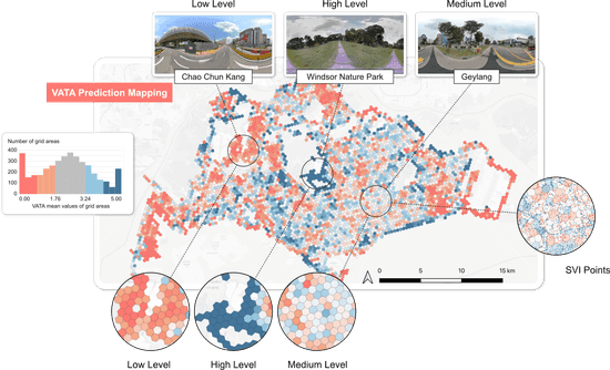 Singapore VATA results mapped at urban scale